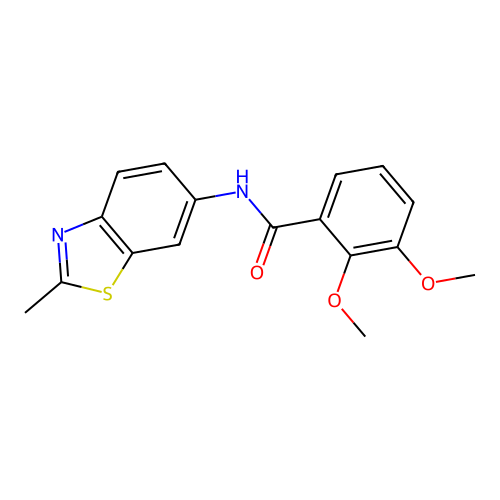 2,3-dimethoxy-N-(2-methyl-1,3-benzothiazol-6-yl)benzamide structure