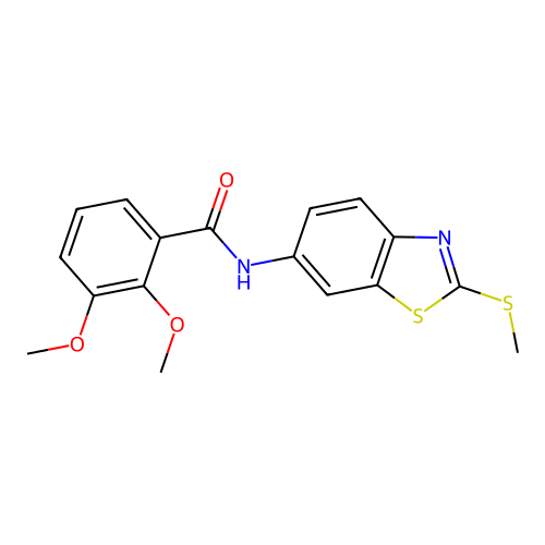 2,3-dimethoxy-N-(2-(methylthio)benzo[d]thiazol-6-yl)benzamide structure