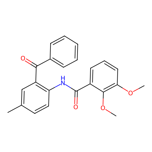 N-(2-benzoyl-4-methylphenyl)-2,3-dimethoxybenzamide structure