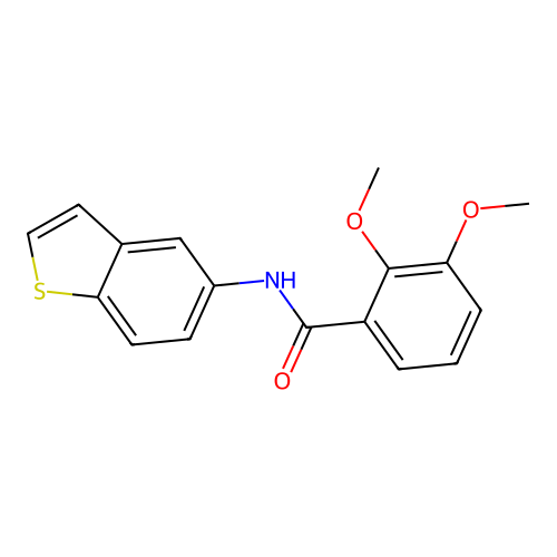 N-(1-benzothiophen-5-yl)-2,3-dimethoxybenzamide structure
