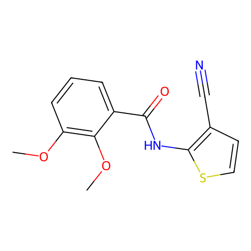 N-(3-cyanothiophen-2-yl)-2,3-dimethoxybenzamide structure