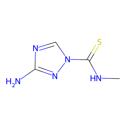 3-amino-N-methyl-1,2,4-triazole-1-carbothioamide structure