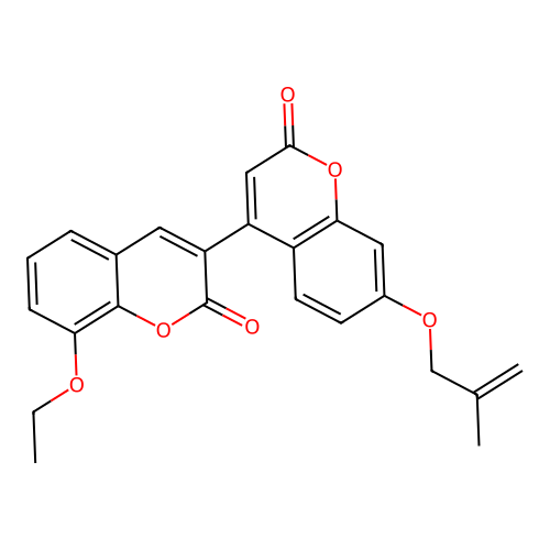 8-Ethoxy-3-[7-(2-methylprop-2-enoxy)-2-oxochromen-4-yl]chromen-2-one structure