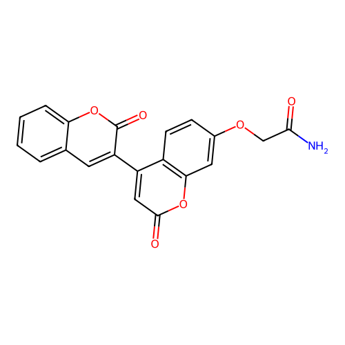 Acetamide, 2-[(2,2'-dioxo[3,4'-bi-2H-1-benzopyran]-7'-yl)oxy]- structure