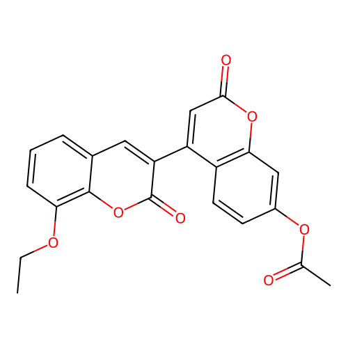 4-(8-Ethoxy-2-oxochromen-3-yl)-2-oxochromen-7-yl acetate structure