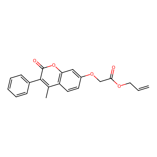 Prop-2-enyl 2-(4-methyl-2-oxo-3-phenylchromen-7-yl)oxyacetate structure