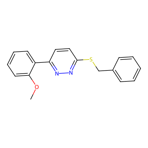 3-Benzylsulfanyl-6-(2-methoxyphenyl)pyridazine structure