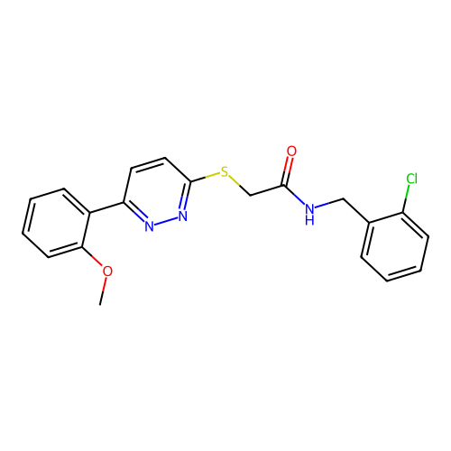 N-(2-chlorobenzyl)-2-((6-(2-methoxyphenyl)pyridazin-3-yl)thio)acetamide structure