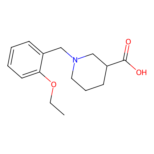 1-[(2-ethoxyphenyl)methyl]piperidine-3-carboxylic Acid structure