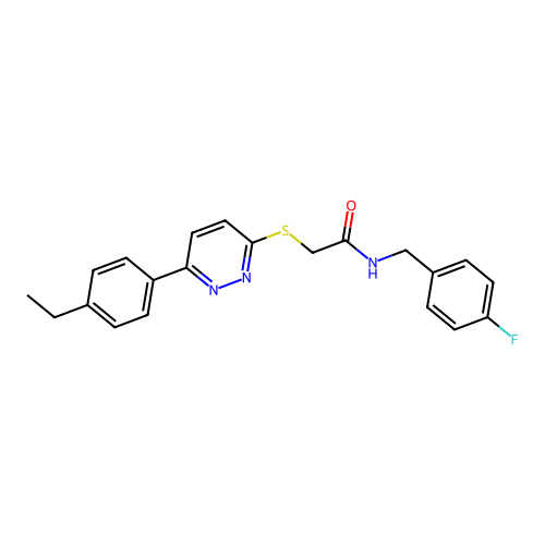 2-((6-(4-ethylphenyl)pyridazin-3-yl)thio)-N-(4-fluorobenzyl)acetamide structure