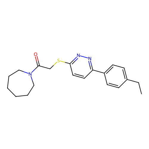 1-(Azepan-1-yl)-2-[6-(4-ethylphenyl)pyridazin-3-yl]sulfanylethanone structure