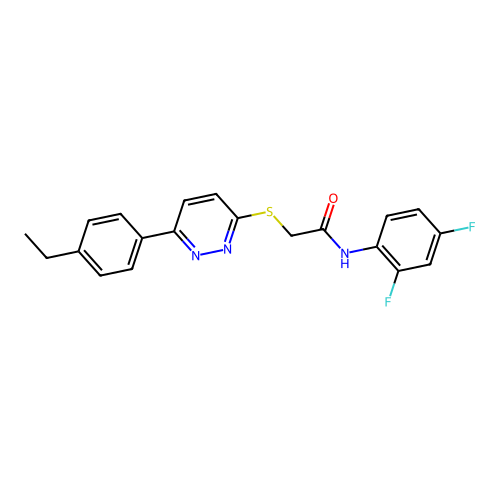 N-(2,4-difluorophenyl)-2-((6-(4-ethylphenyl)pyridazin-3-yl)thio)acetamide structure
