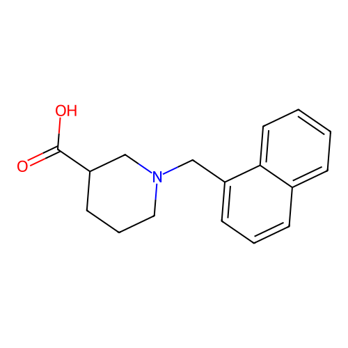 1-(Naphthalen-1-ylmethyl)piperidine-3-carboxylic acid structure