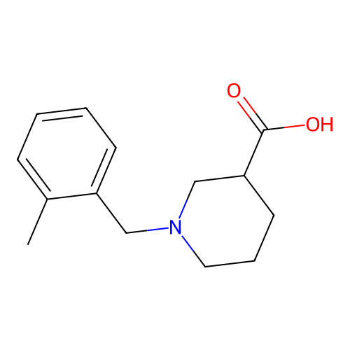 1-(2-Methylbenzyl)piperidine-3-carboxylic acid structure