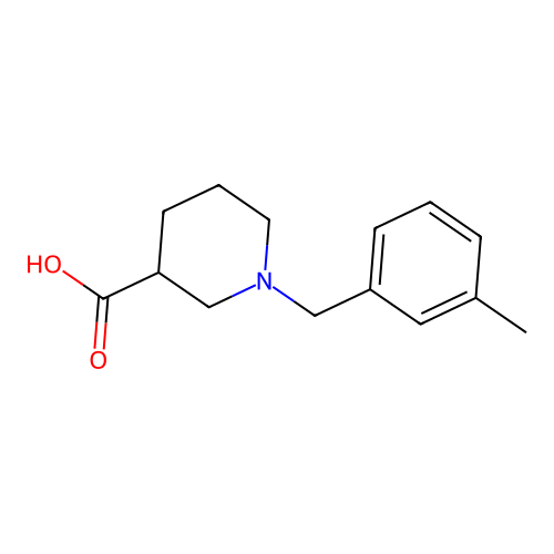 1-(3-Methylbenzyl)piperidine-3-carboxylic acid structure