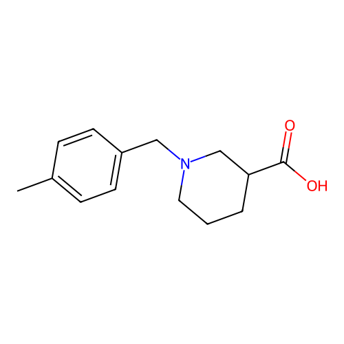 1-(4-Methylbenzyl)piperidine-3-carboxylic acid structure