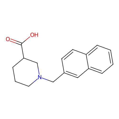 1-(naphthalen-2-ylmethyl)piperidine-3-carboxylic Acid structure