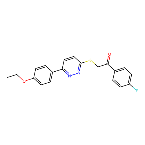 2-[6-(4-Ethoxyphenyl)pyridazin-3-yl]sulfanyl-1-(4-fluorophenyl)ethanone structure