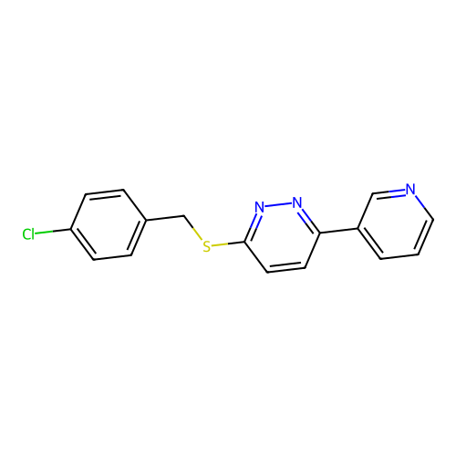 3-((4-Chlorobenzyl)thio)-6-(pyridin-3-yl)pyridazine structure