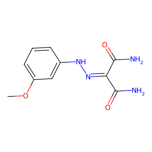 2-[(3-Methoxyphenyl)hydrazinylidene]propanediamide structure
