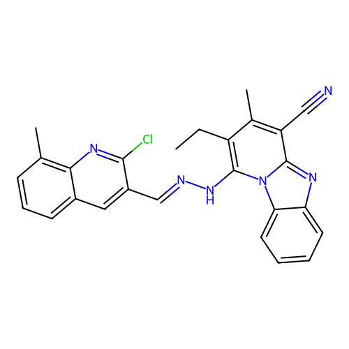 C26H21ClN6 structure