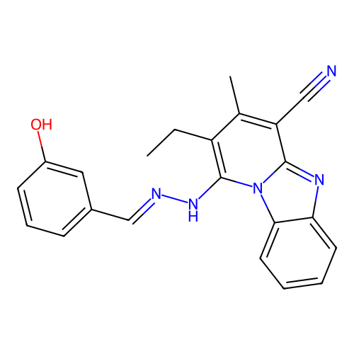 C22H19N5O structure
