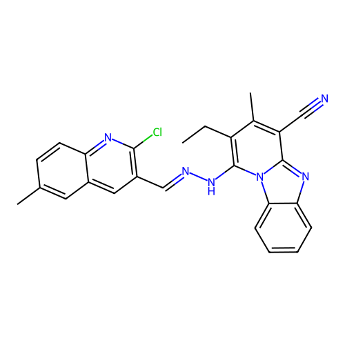 C26H21ClN6 structure