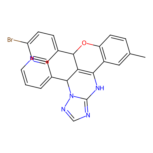 C24H18BrN5O structure