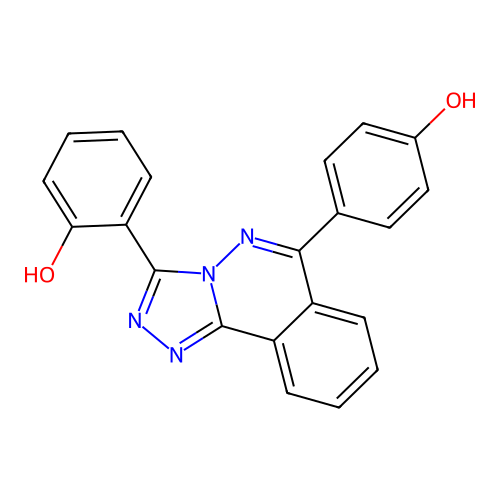 2-[6-(4-Hydroxyphenyl)[1,2,4]triazolo[3,4-a]phthalazin-3-yl]phenol structure