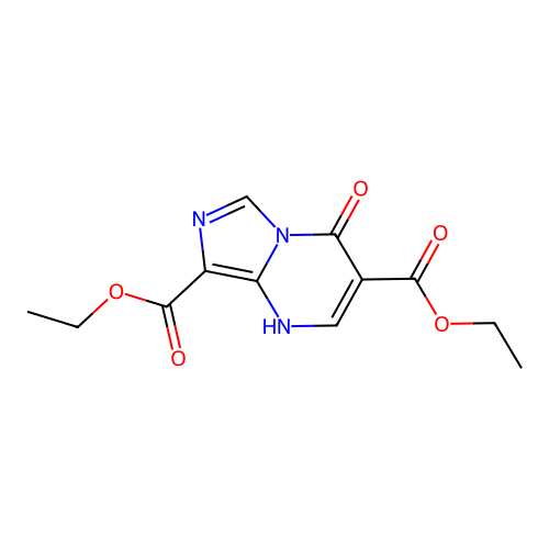 diethyl 4-oxo-1H-imidazo[1,5-a]pyrimidine-3,8-dicarboxylate structure