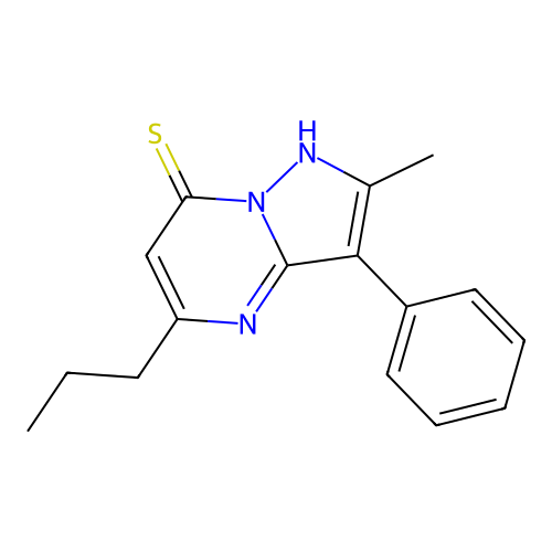2-Methyl-3-phenyl-5-propylpyrazolo[1,5-a]pyrimidine-7-thiol structure
