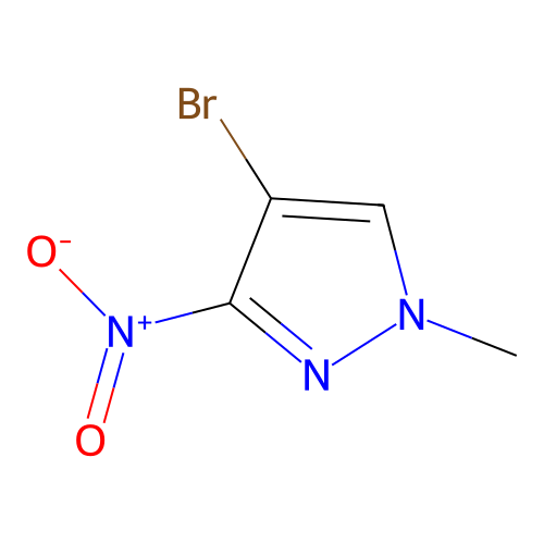 4-Bromo-1-methyl-3-nitro-1H-pyrazole structure