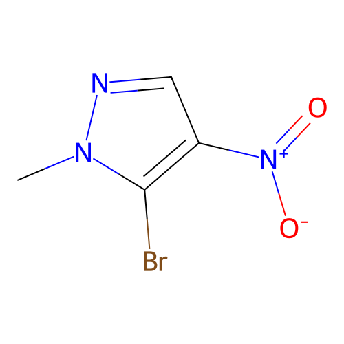 5-bromo-1-methyl-4-nitro-1H-pyrazole structure