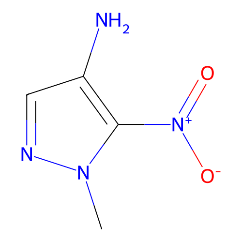 1H-Pyrazol-4-amine, 1-methyl-5-nitro- structure