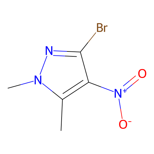 1H-Pyrazole, 3-bromo-1,5-dimethyl-4-nitro- structure