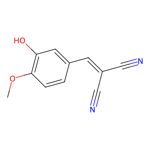 Propanedinitrile, [(3-hydroxy-4-methoxyphenyl)methylene]- structure
