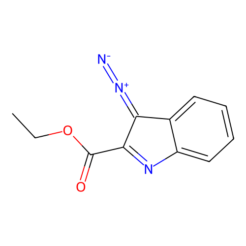 3H-Indole-2-carboxylic acid, 3-diazo-, ethyl ester structure
