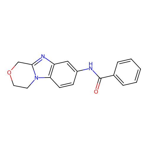 N-(3,4-dihydro-1H-[1,4]oxazino[4,3-a]benzimidazol-8-yl)benzamide structure