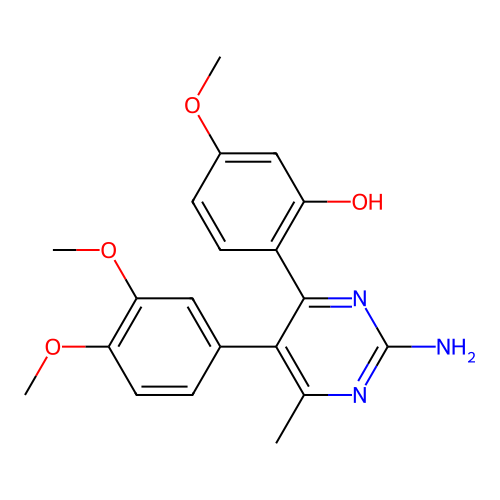 2-[2-Amino-5-(3,4-dimethoxyphenyl)-6-methylpyrimidin-4-yl]-5-methoxyphenol structure