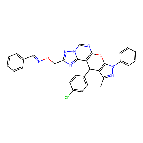 C30H22ClN7O2 structure