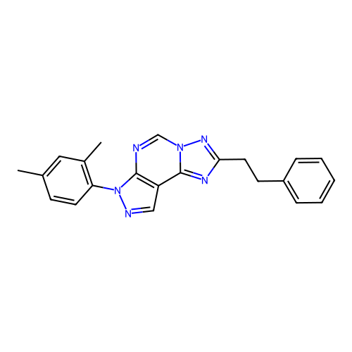 7-(2,4-dimethylphenyl)-2-phenethyl-7H-pyrazolo[4,3-e][1,2,4]triazolo[1,5-c]pyrimidine structure