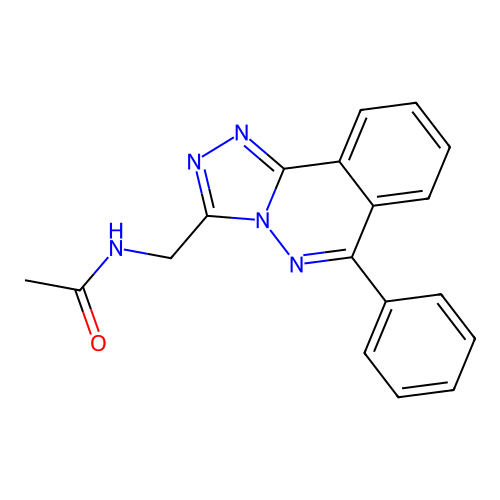 N-[(6-phenyl[1,2,4]triazolo[3,4-a]phthalazin-3-yl)methyl]acetamide structure