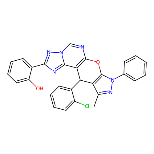 C28H19ClN6O2 structure