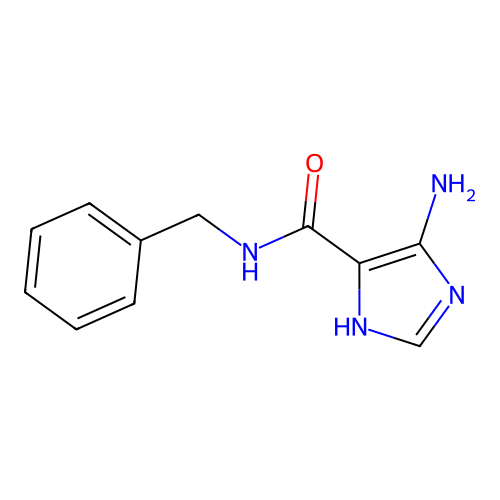 1H-Imidazole-4-carboxamide, 5-amino-N-(phenylmethyl)- structure