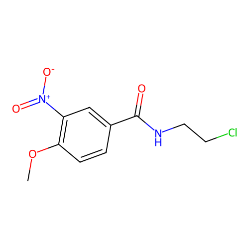 N-(2-chloroethyl)-4-methoxy-3-nitrobenzamide structure