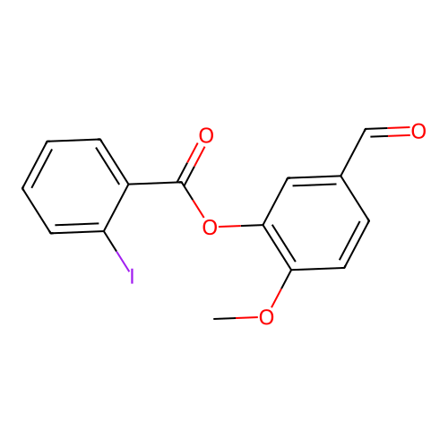 5-Formyl-2-methoxyphenyl 2-iodobenzoate structure