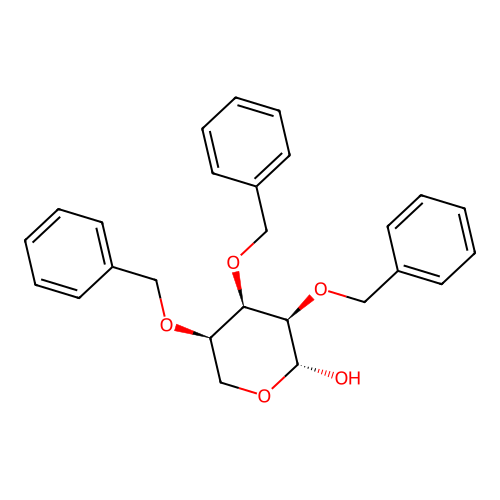 (2R,3R,4R,5R)-3,4,5-Tris(benzyloxy)tetrahydro-2H-pyran-2-ol structure