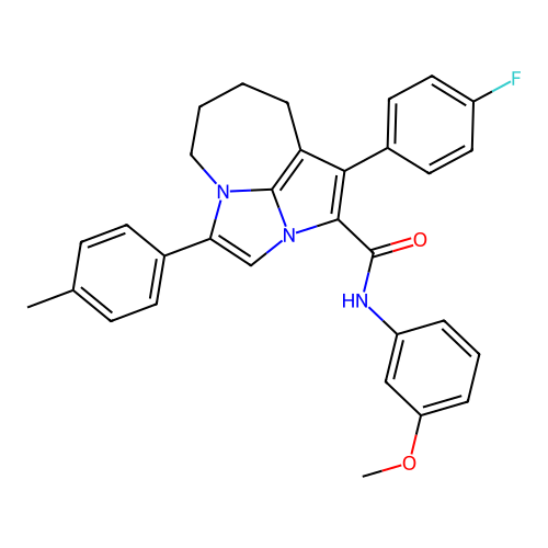 C31H28FN3O2 structure