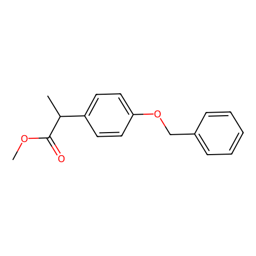 2-(4-Cyclohexylmethoxy-phenyl)-propionic acid, methyl ester structure