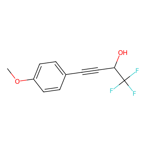1,1,1-Trifluoro-4-(4-methoxyphenyl)but-3-yn-2-ol structure